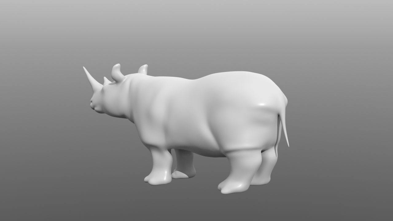 6 Low Poly Base Meshes of Animals Pack 3D Model Collection_16