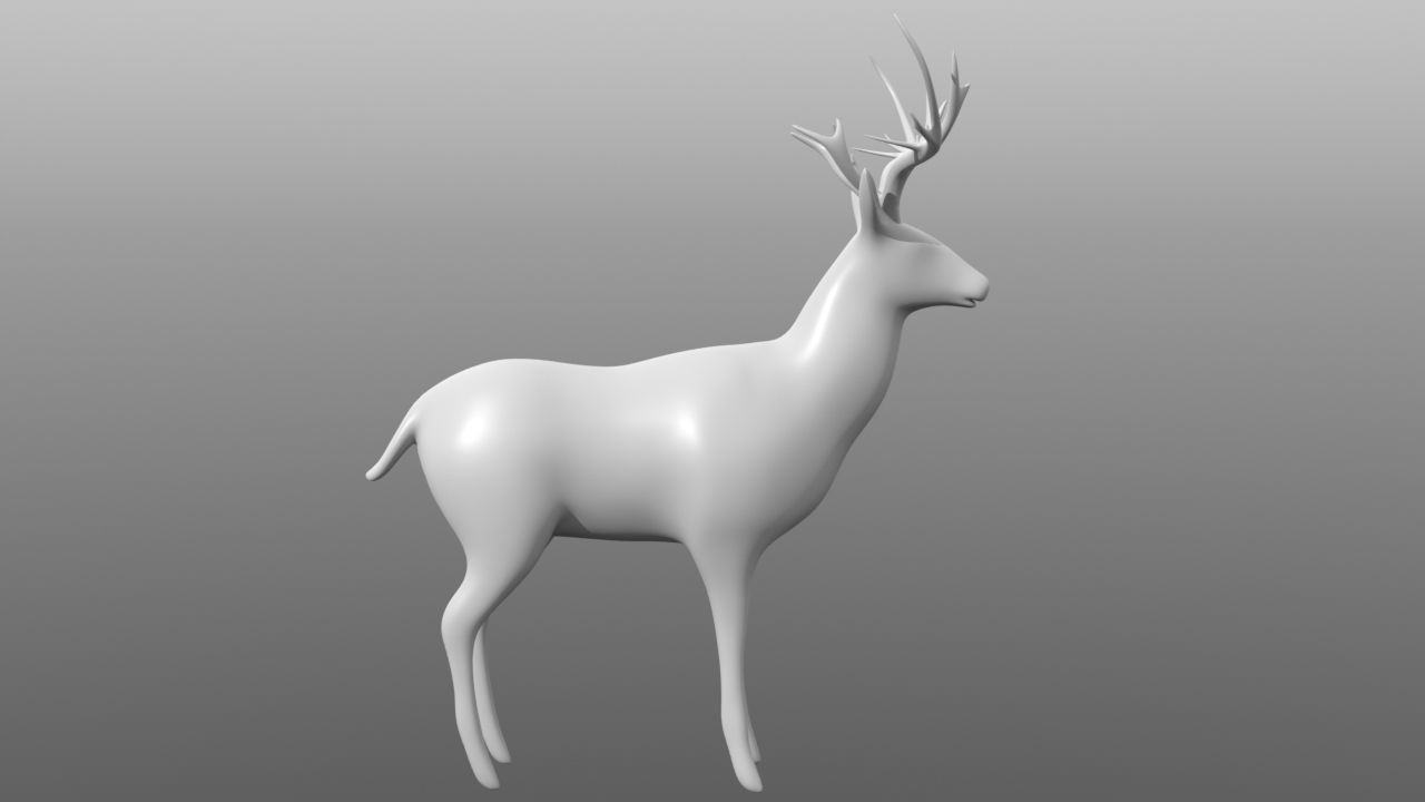 6 Low Poly Base Meshes of Animals Pack 3D Model Collection_10