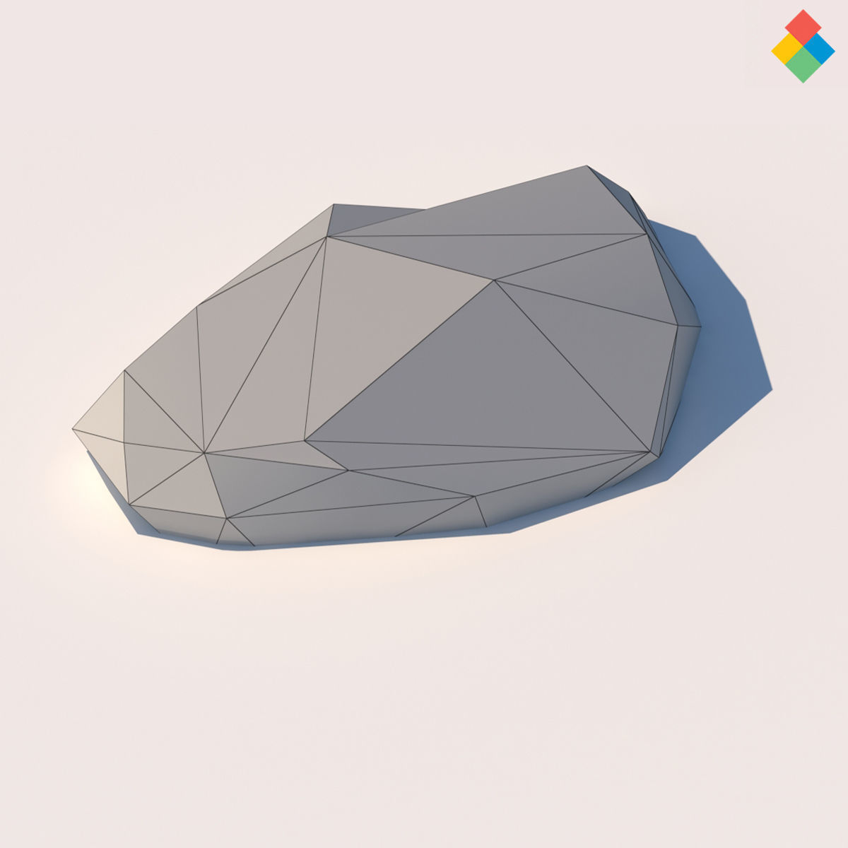Low Poly Rock Vol1 Low-poly 3D model_19