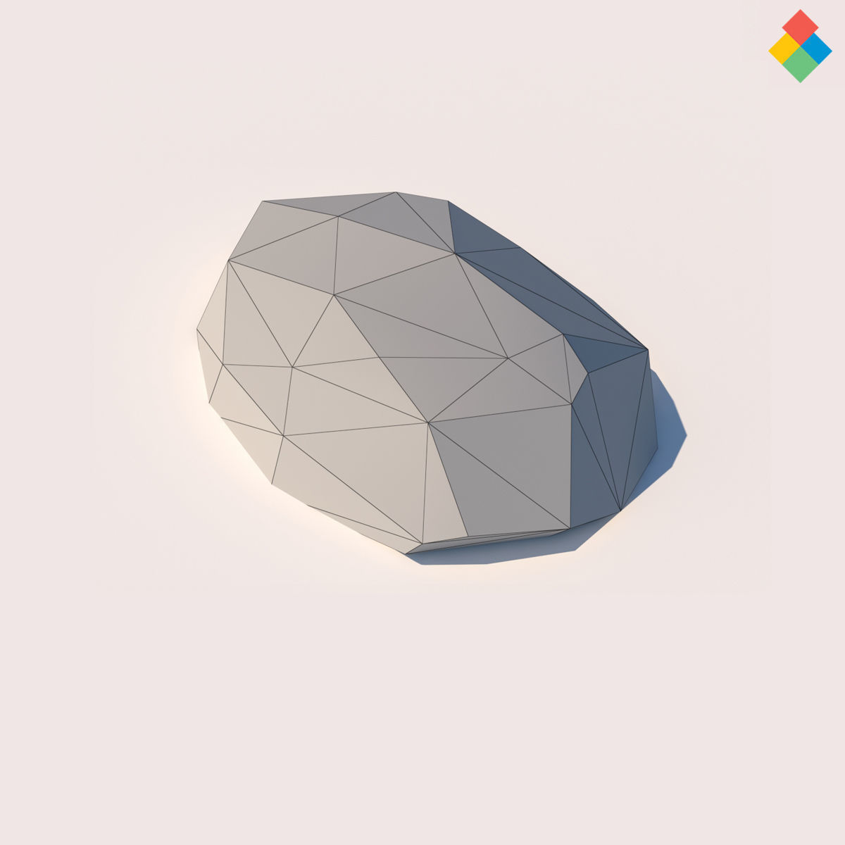 Low Poly Rock Vol1 Low-poly 3D model_18
