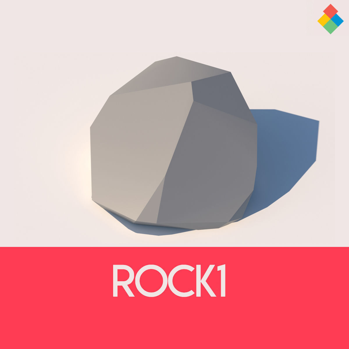 Low Poly Rock Vol1 Low-poly 3D model_8