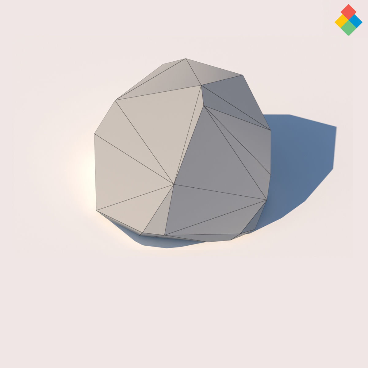 Low Poly Rock Vol1 Low-poly 3D model_16