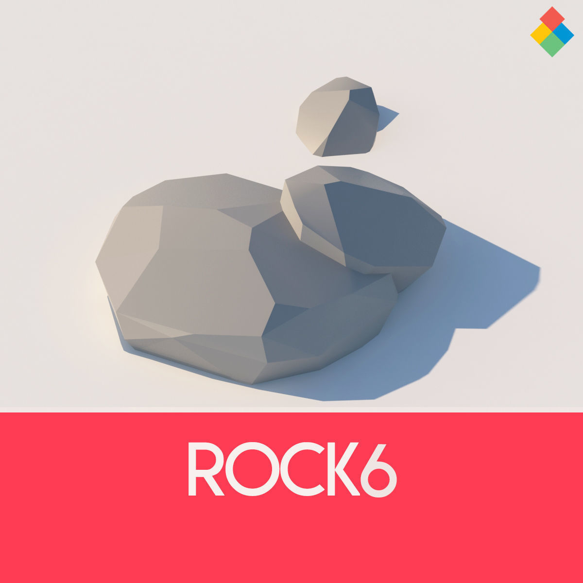 Low Poly Rock Vol1 Low-poly 3D model_13