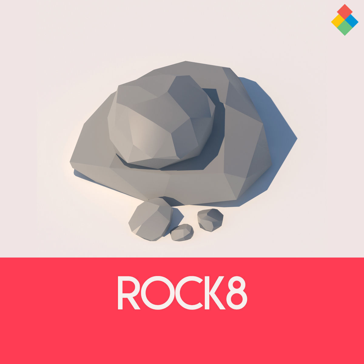 Low Poly Rock Vol1 Low-poly 3D model_15