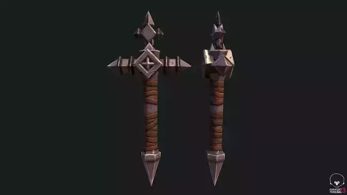 Castlevania Whip Lord Of Shadow Low-poly 3D model