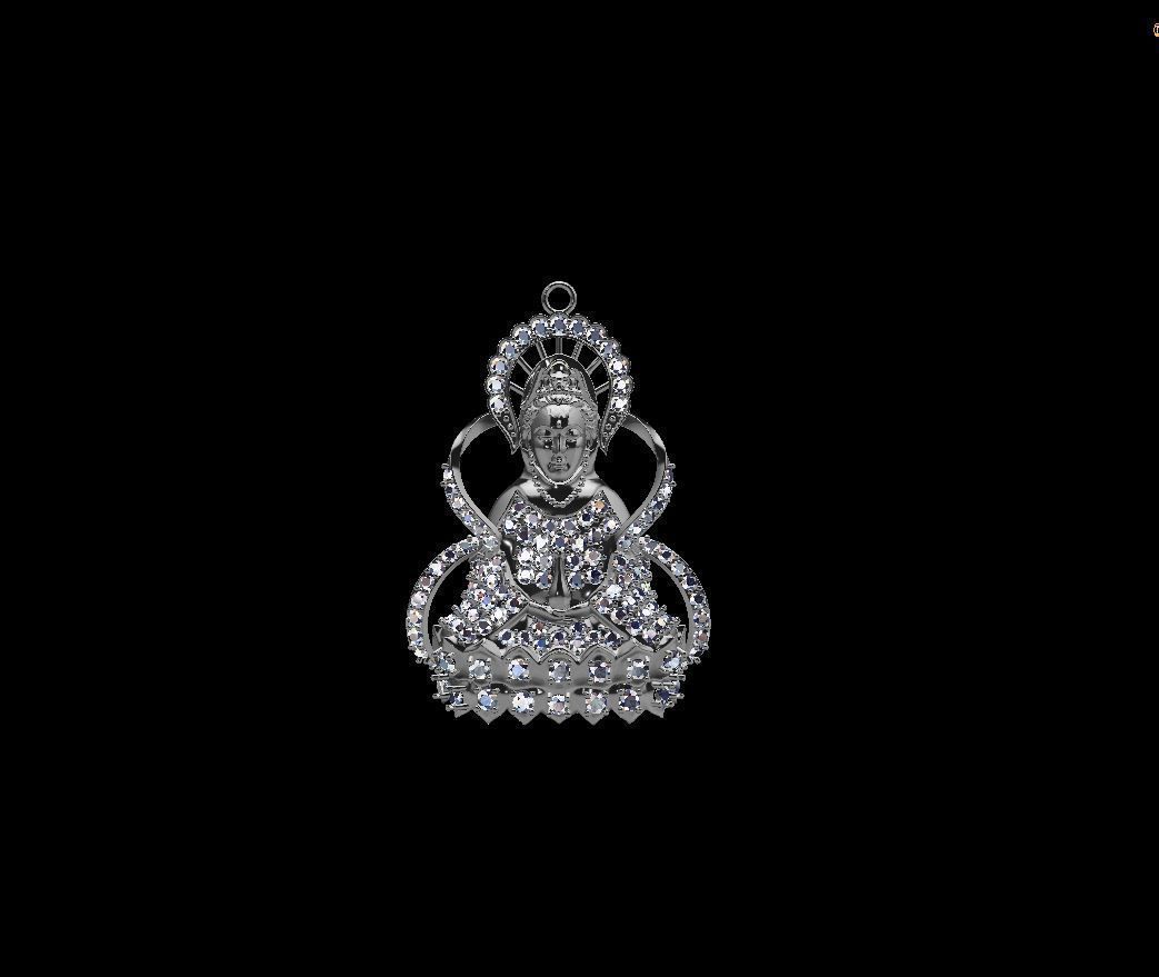 Buddha pendant 3D print model for human 3D print model_11
