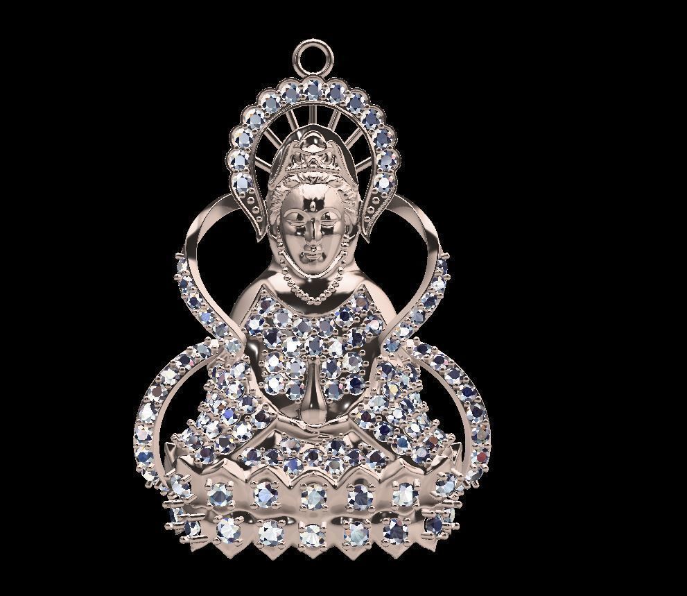 Buddha pendant 3D print model for human 3D print model_7