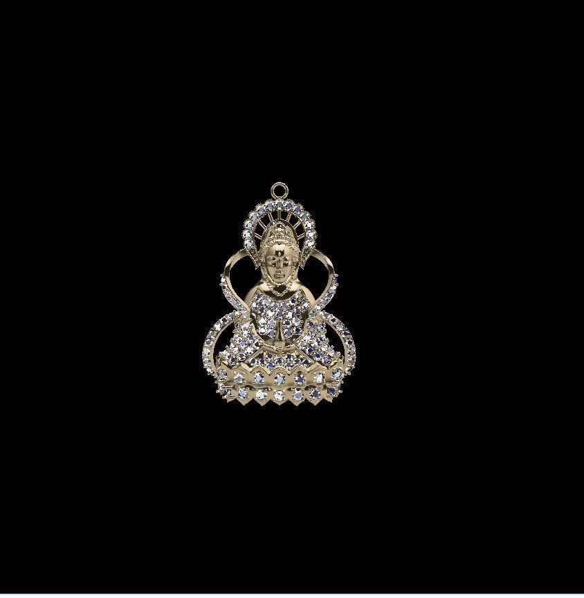 Buddha pendant 3D print model for human 3D print model_12
