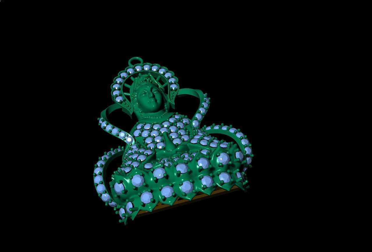 Buddha pendant 3D print model for human 3D print model_18