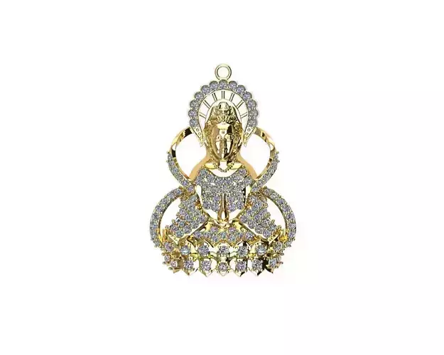 Buddha pendant 3D print model for human 3D print model