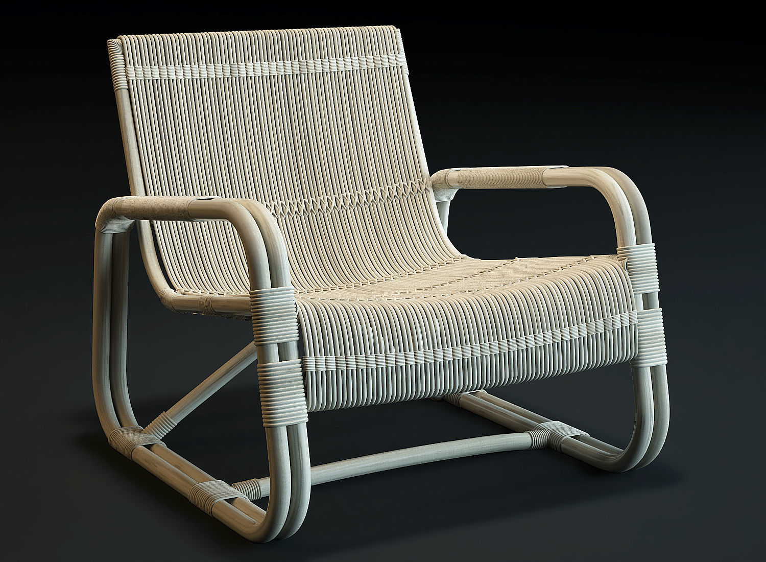 Cane-Line Curve Lounge Chair 3D model_3