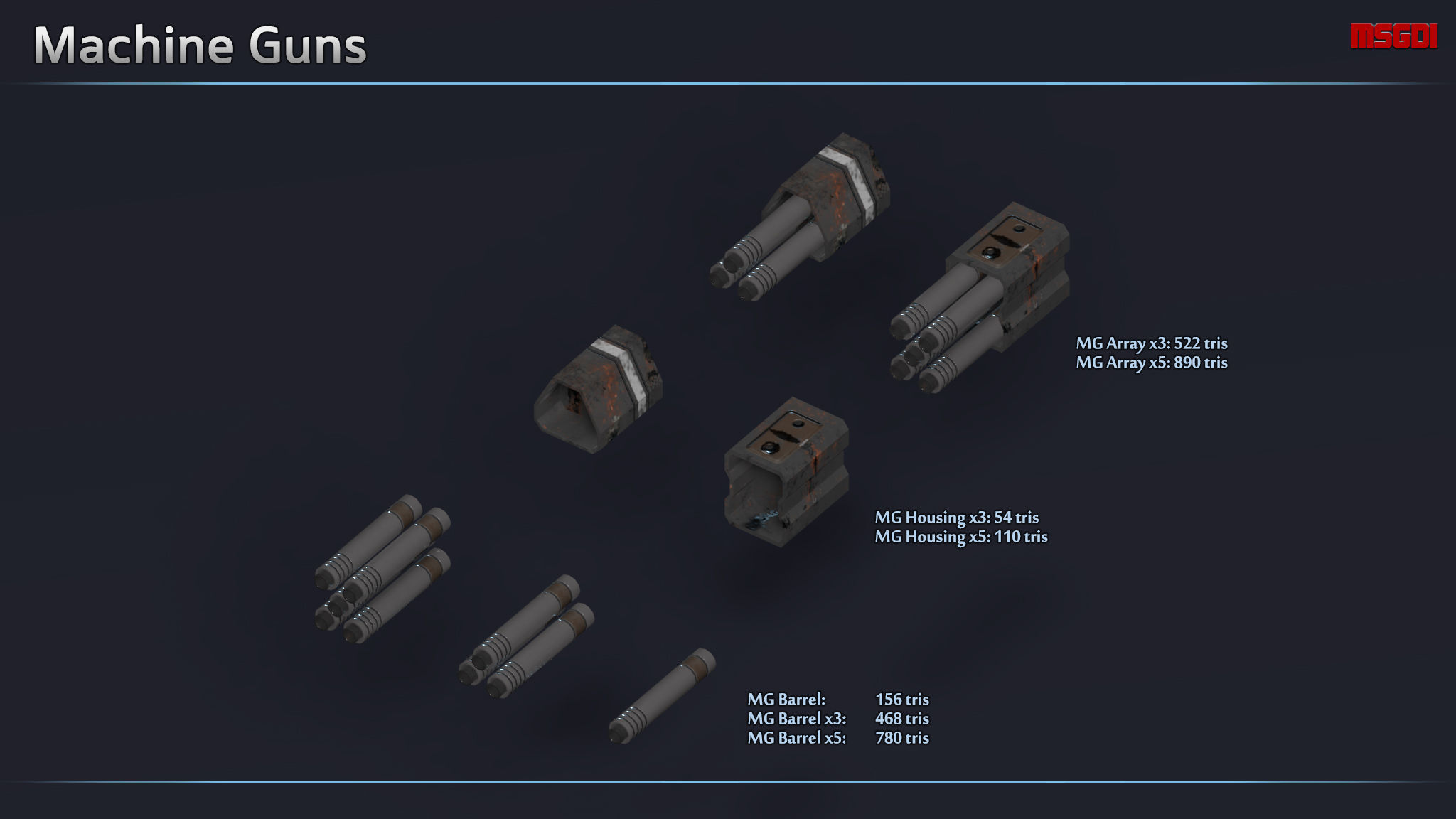 Heavy Mech Hellfire Low-poly 3D model_4