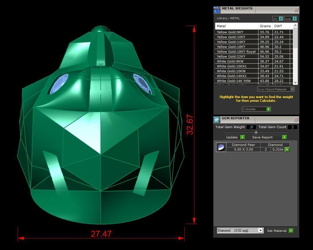 Tiger ring size 11 3D print model_4