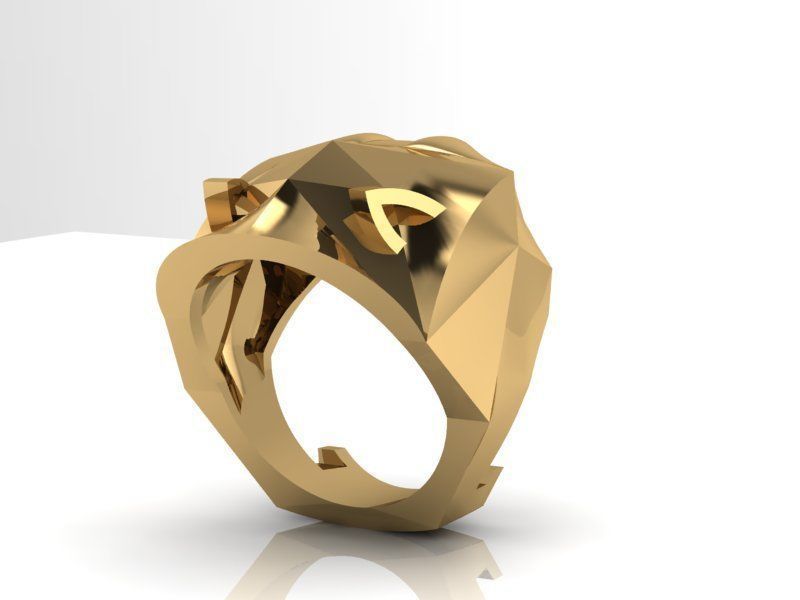 Tiger ring size 11 3D print model_2