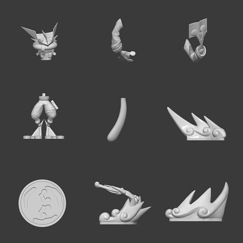 Pokemon Greninja Kakashi  3D Printable Figure Toy 3D print model