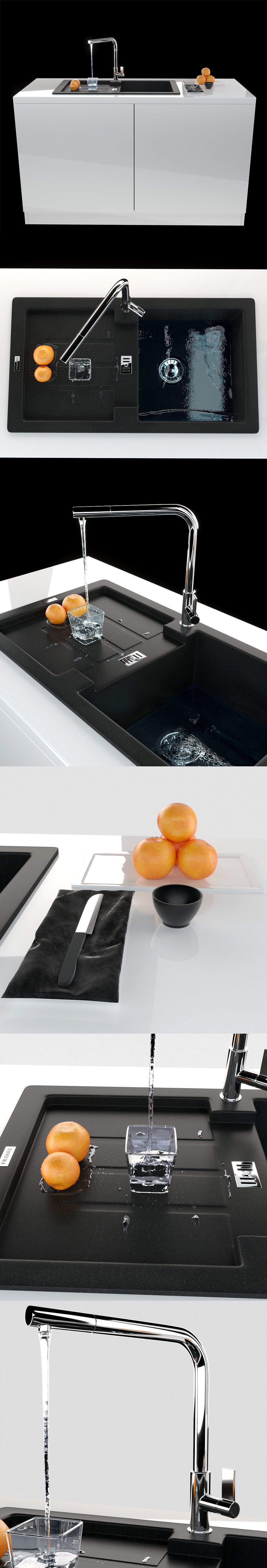 FRANKE set grafit 3D model_1