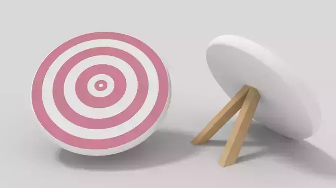 Target ball Low-poly 3D model