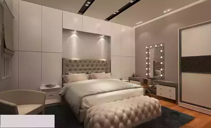 Modern master bedroom