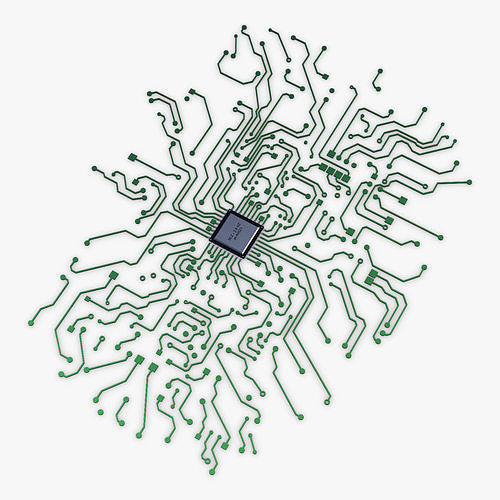 Electronic circuit v 5 3D model