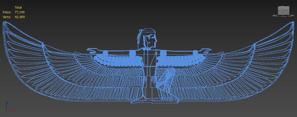 Ancient Egyptian Deities Pharaoh 3D print model_6
