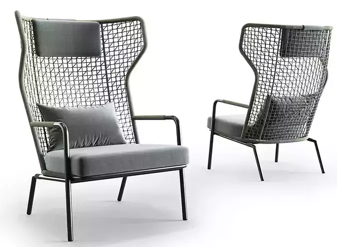 BANYAN TREE  High back garden armchair 