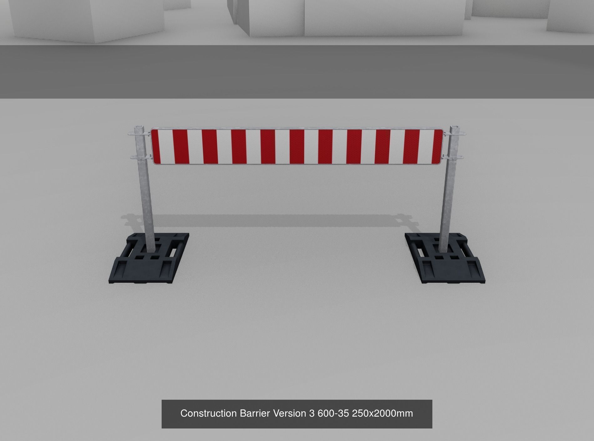 70 Different Types of Construction Site Barriers 3D Model Collection_38