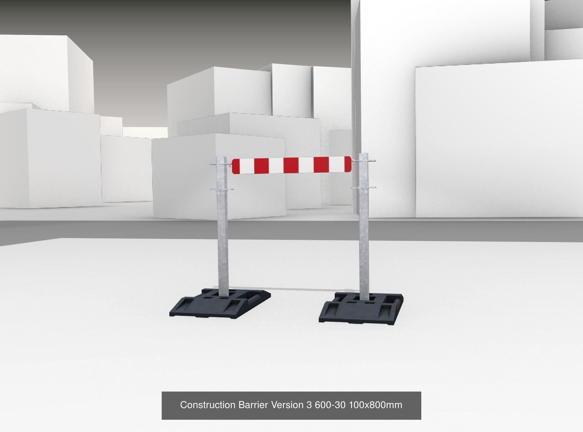 70 Different Types of Construction Site Barriers 3D Model Collection_43