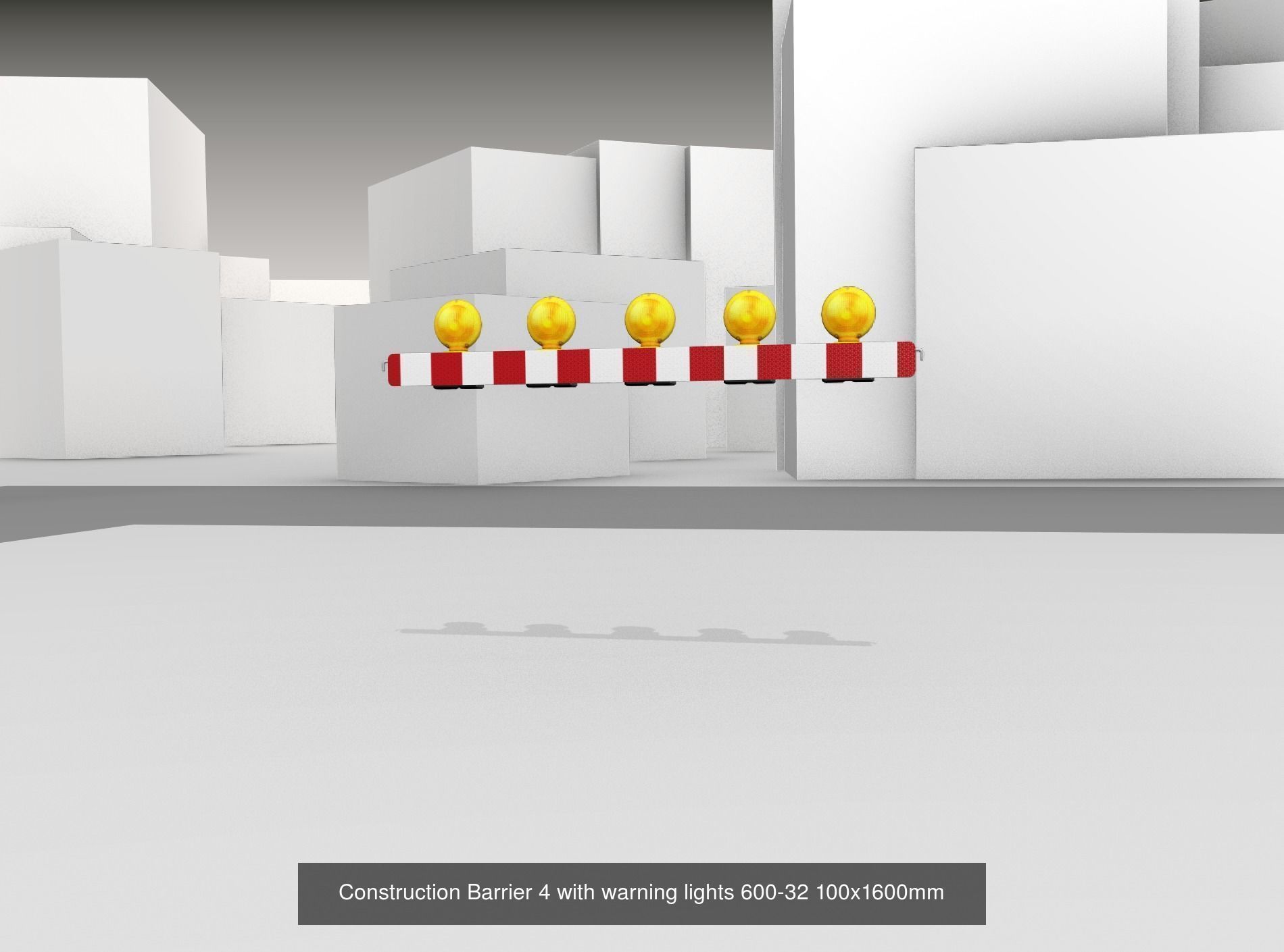70 Different Types of Construction Site Barriers 3D Model Collection_50