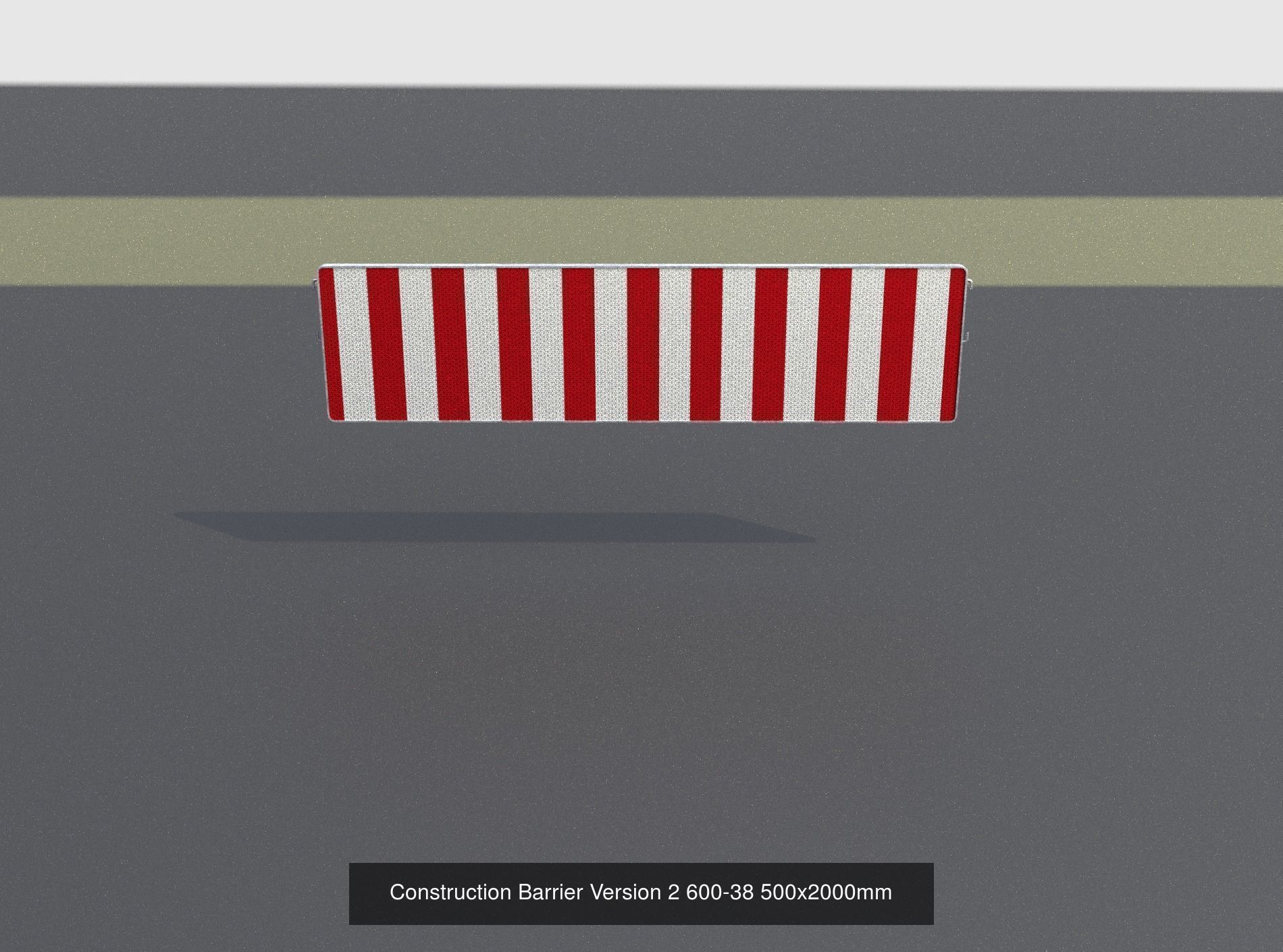 70 Different Types of Construction Site Barriers 3D Model Collection_25