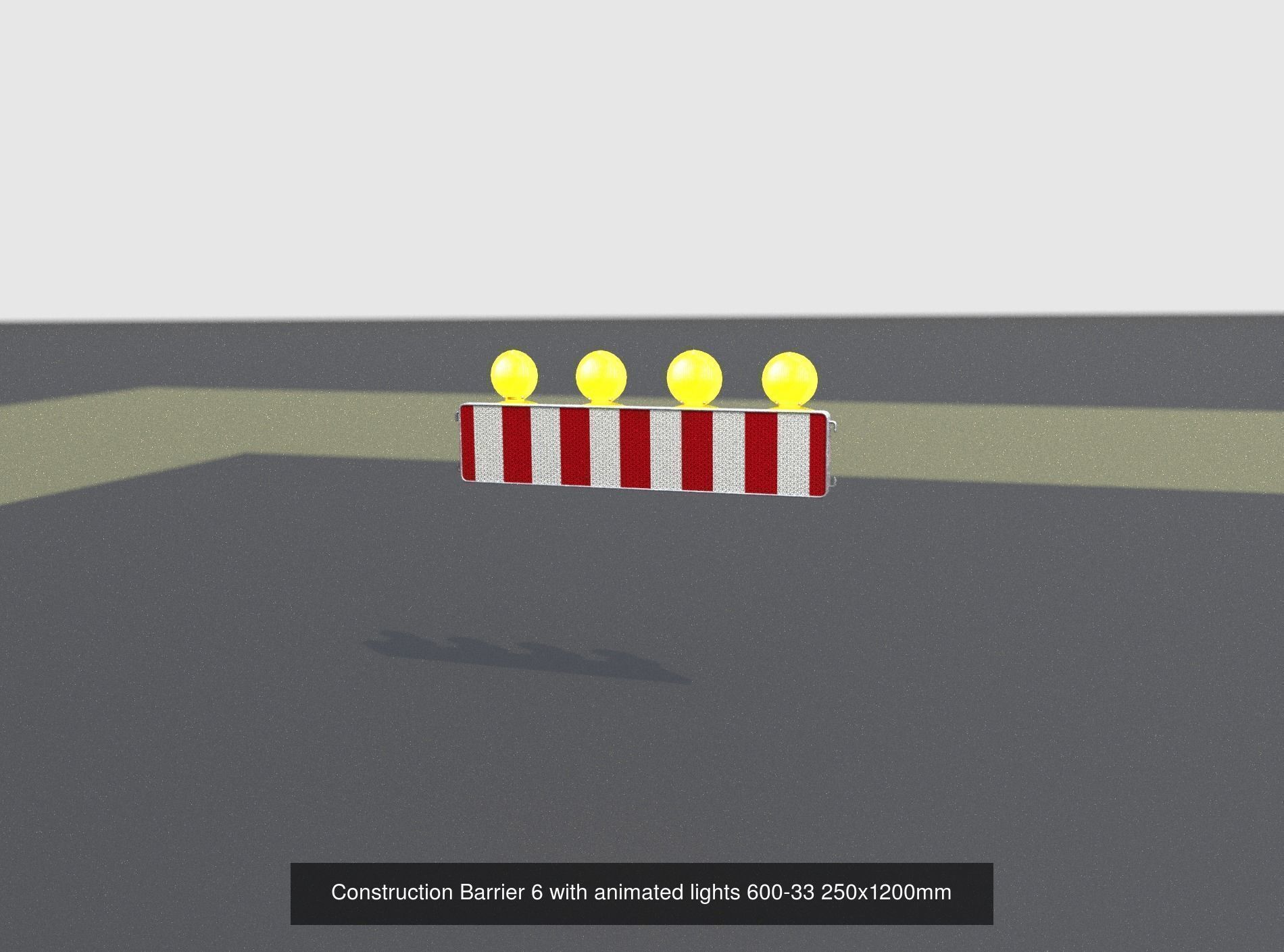 70 Different Types of Construction Site Barriers 3D Model Collection_71