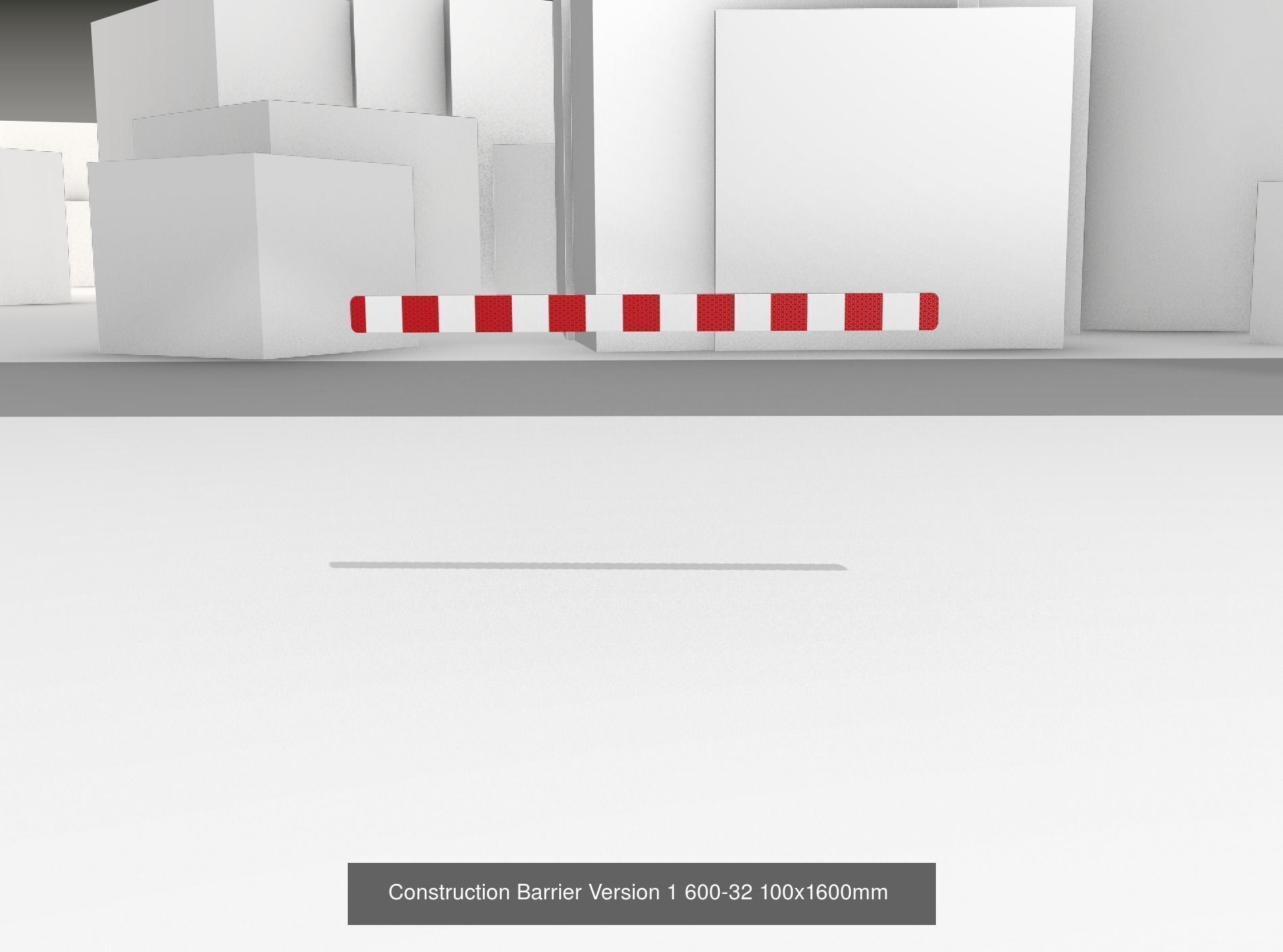 70 Different Types of Construction Site Barriers 3D Model Collection_20
