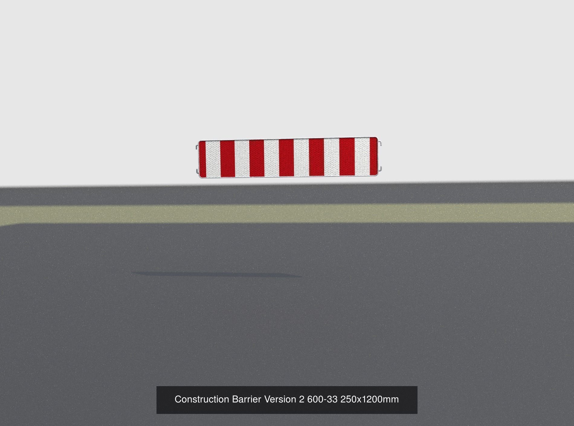 70 Different Types of Construction Site Barriers 3D Model Collection_31