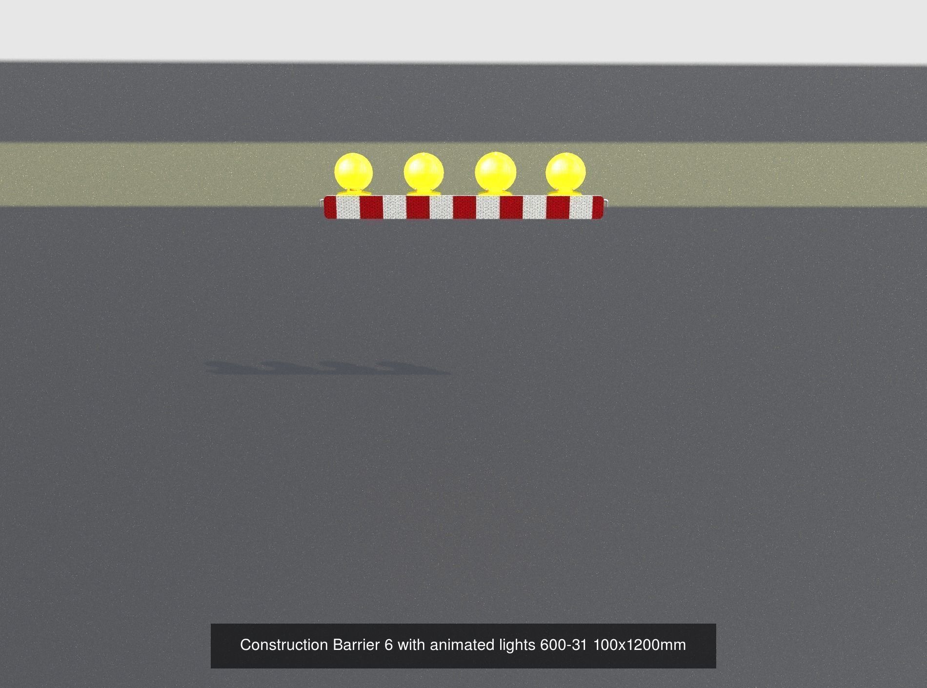70 Different Types of Construction Site Barriers 3D Model Collection_72