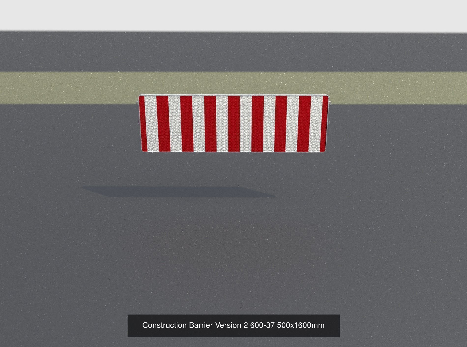 70 Different Types of Construction Site Barriers 3D Model Collection_26