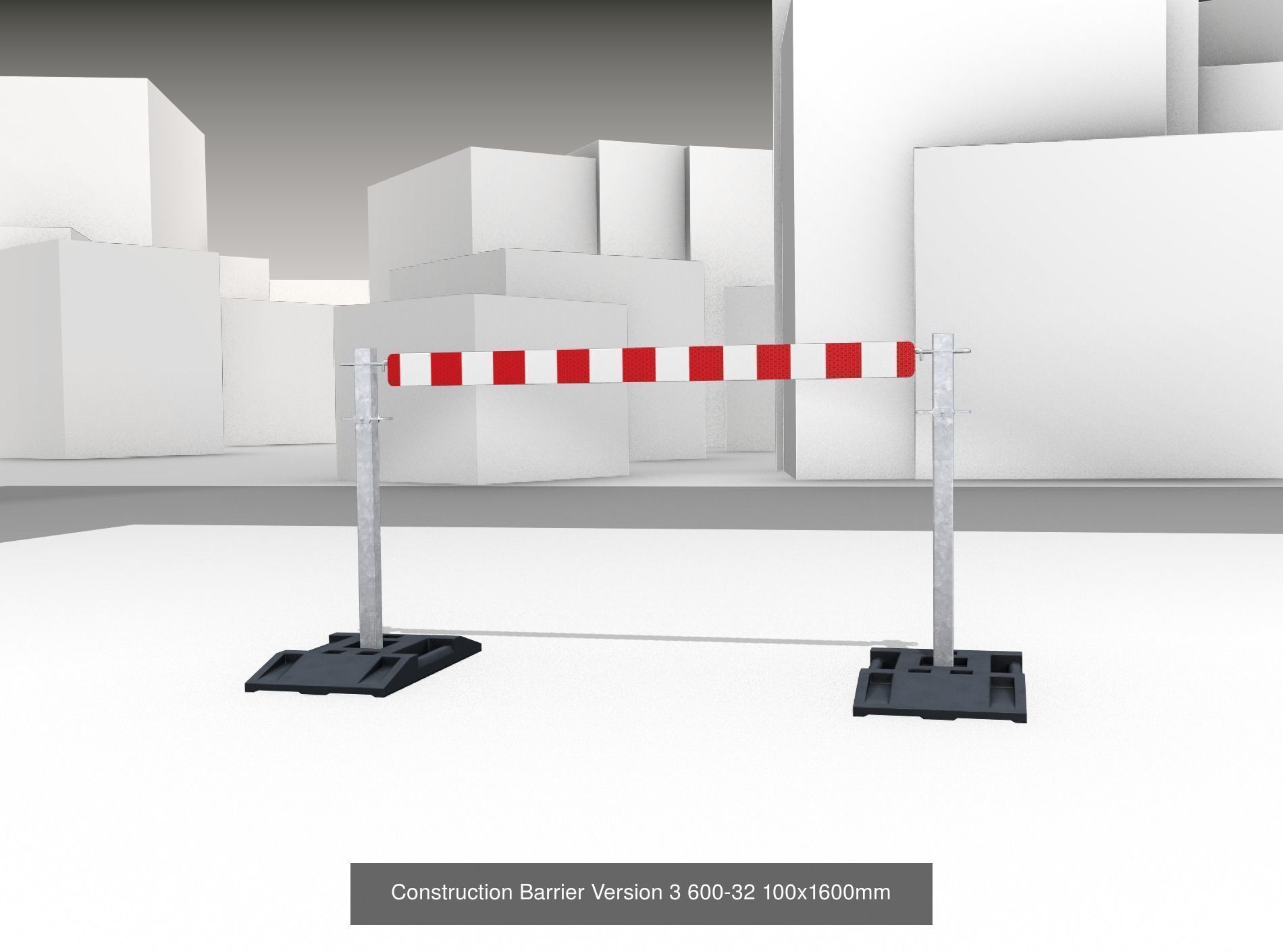70 Different Types of Construction Site Barriers 3D Model Collection_40
