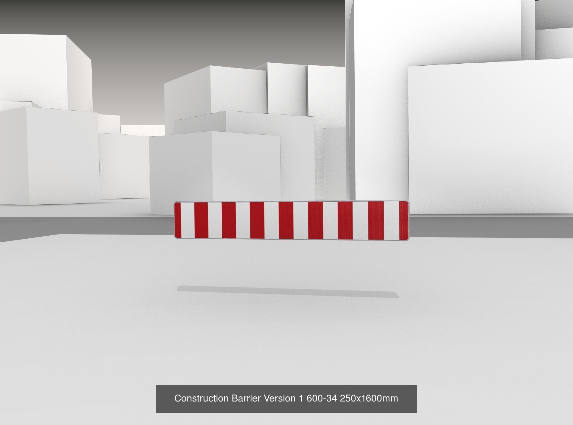 70 Different Types of Construction Site Barriers 3D Model Collection_19