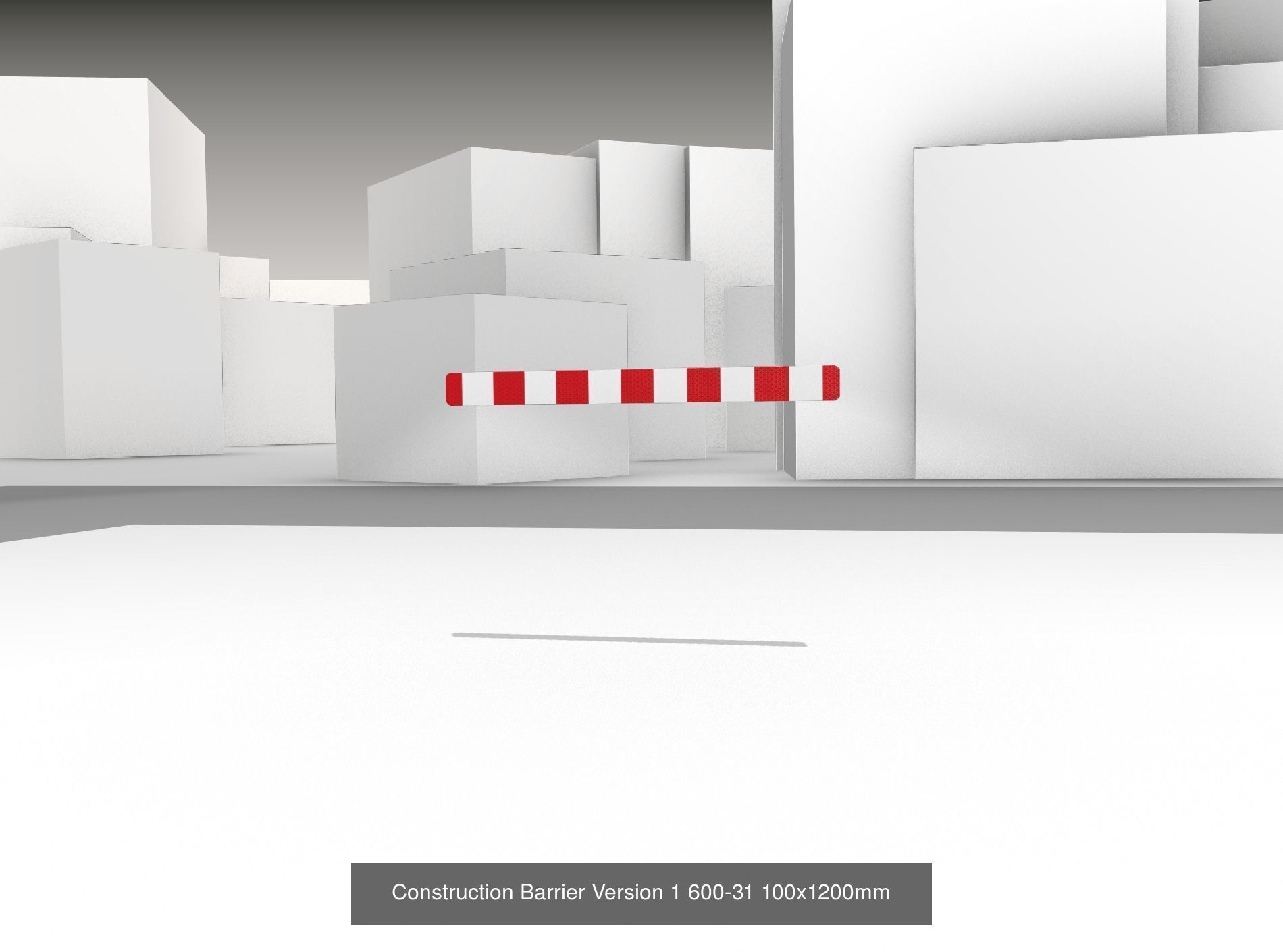 70 Different Types of Construction Site Barriers 3D Model Collection_22