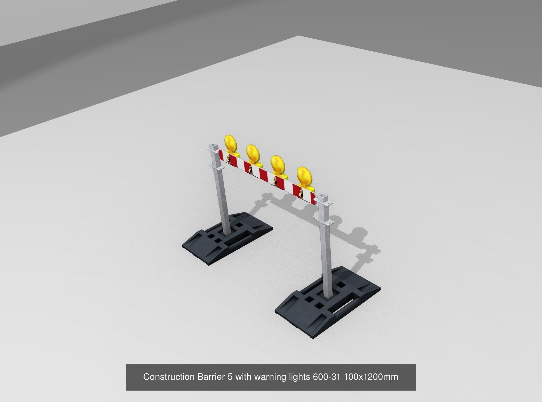 70 Different Types of Construction Site Barriers 3D Model Collection_62