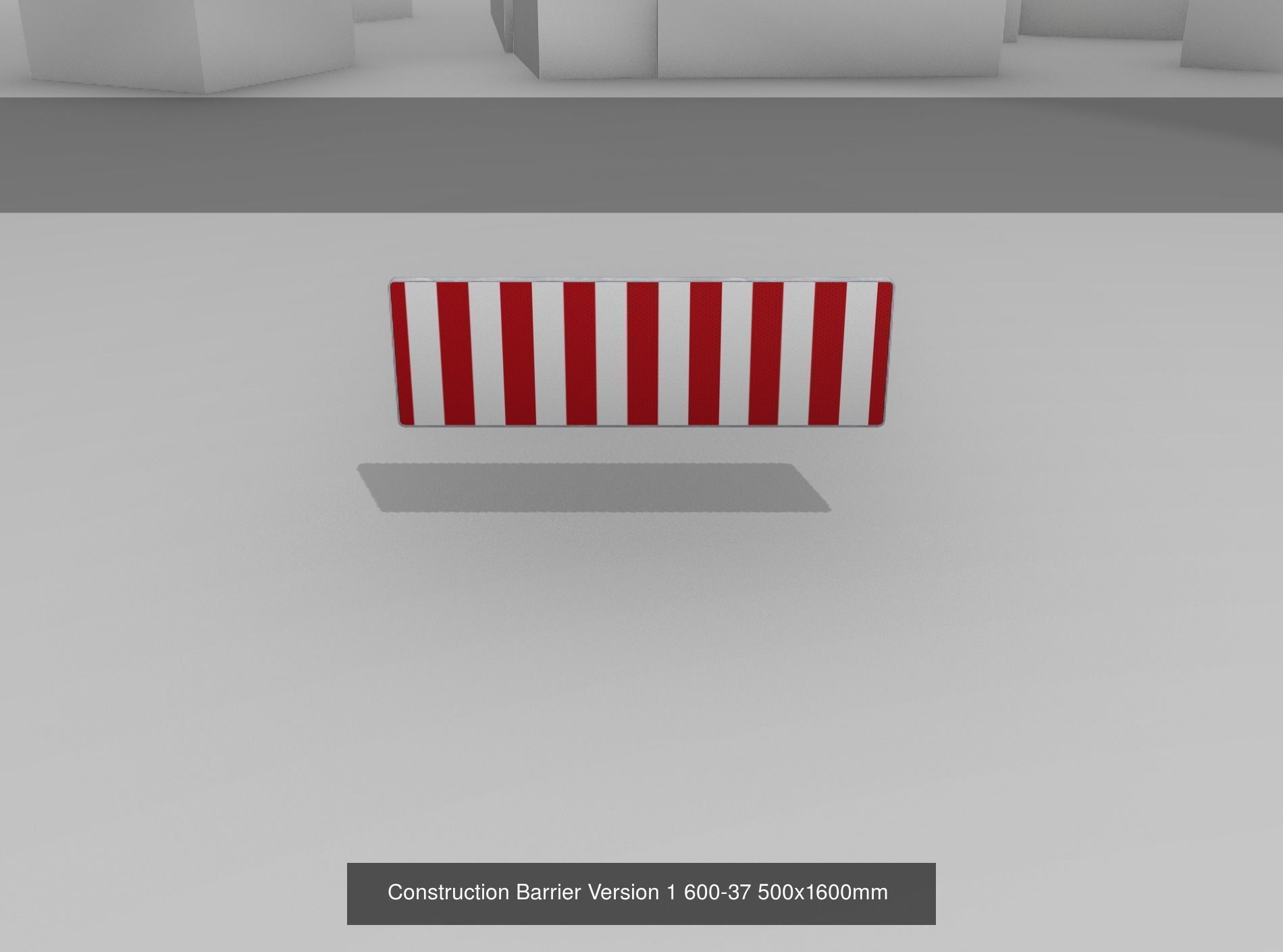 70 Different Types of Construction Site Barriers 3D Model Collection_16