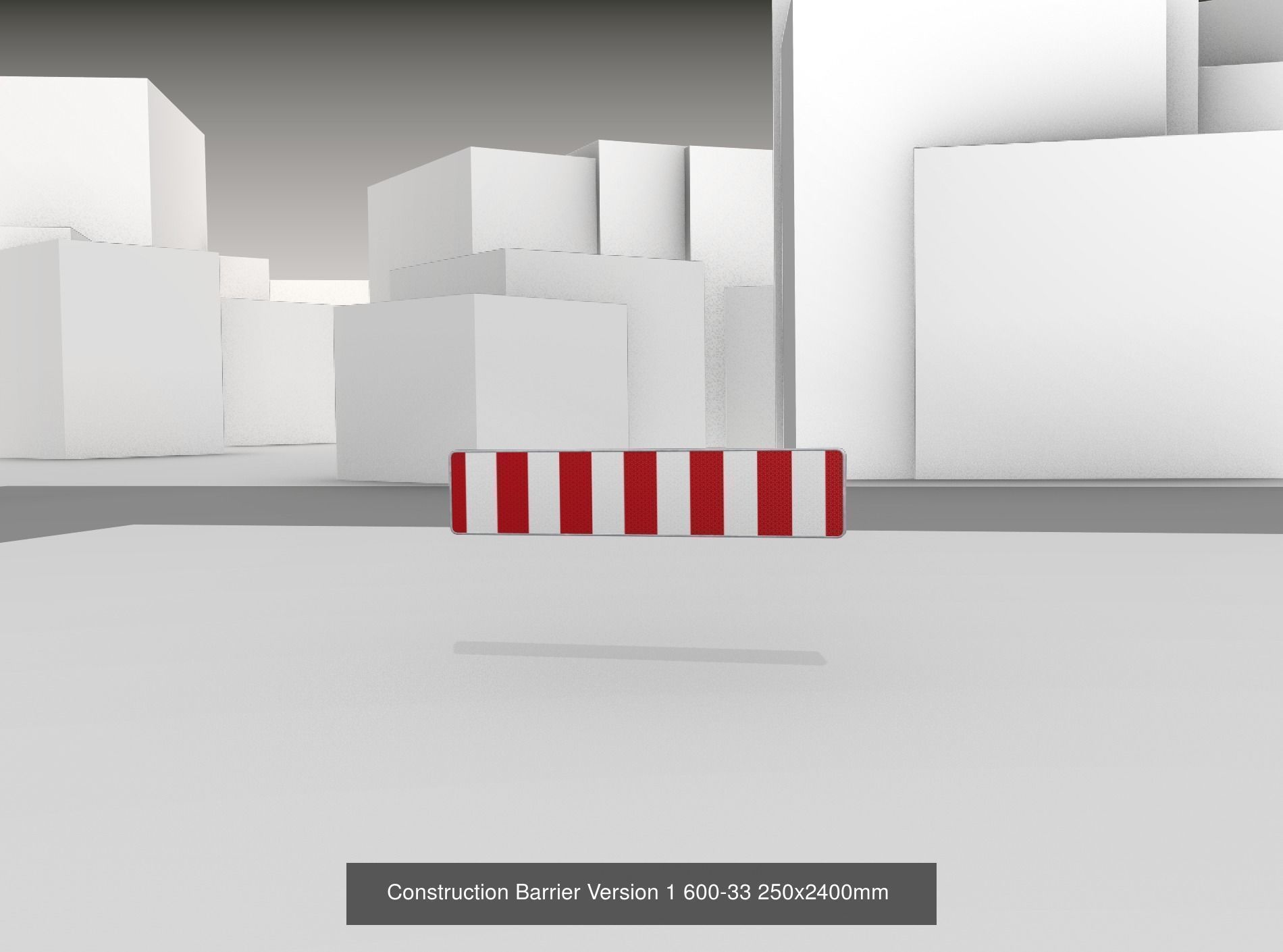 70 Different Types of Construction Site Barriers 3D Model Collection_21