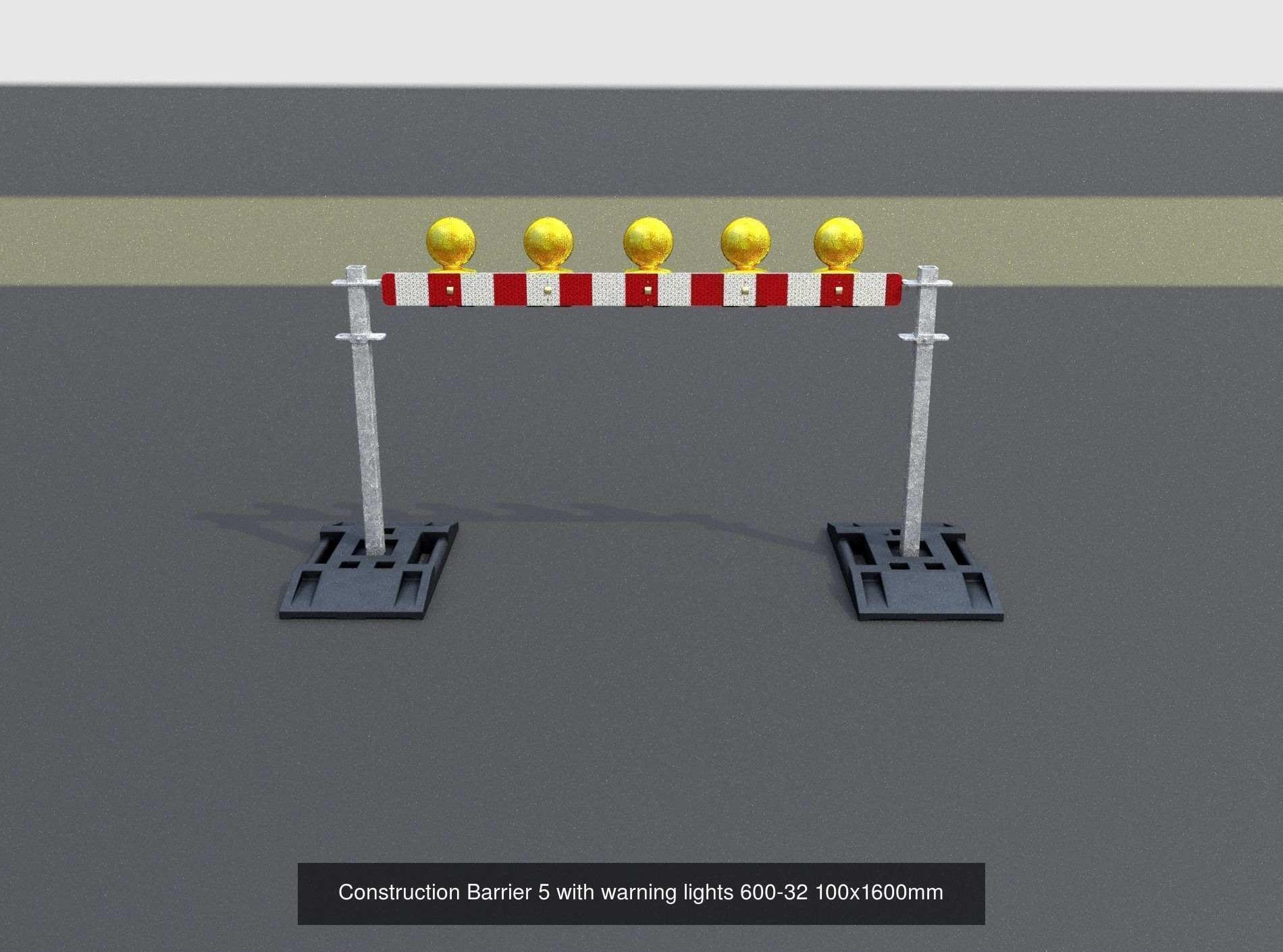 70 Different Types of Construction Site Barriers 3D Model Collection_60