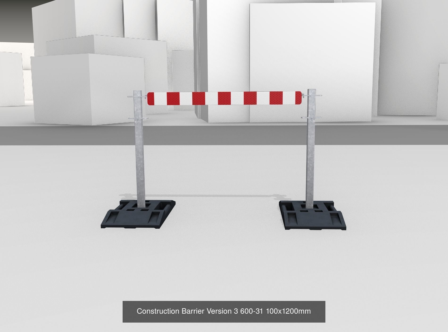 70 Different Types of Construction Site Barriers 3D Model Collection_42