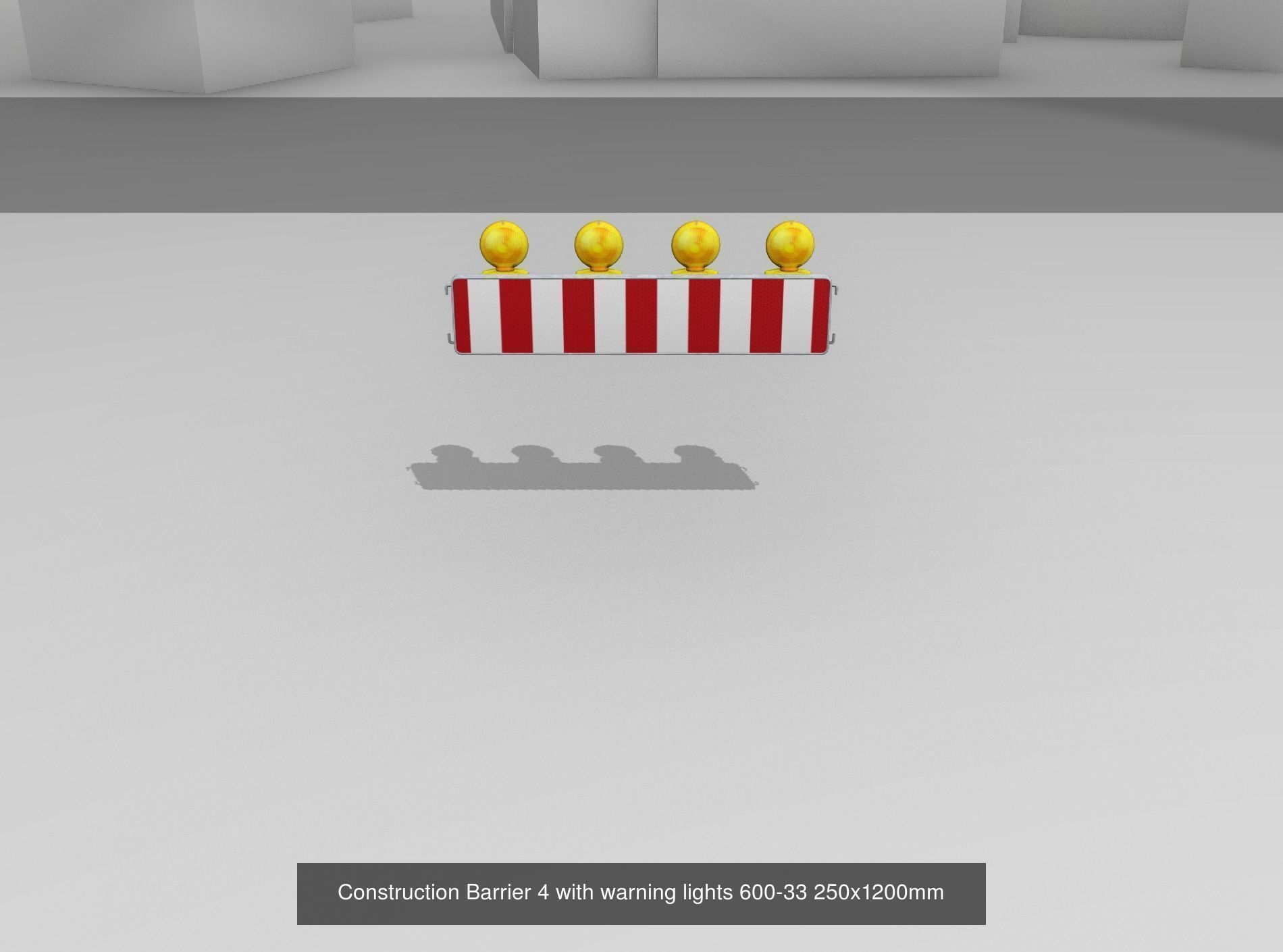 70 Different Types of Construction Site Barriers 3D Model Collection_51