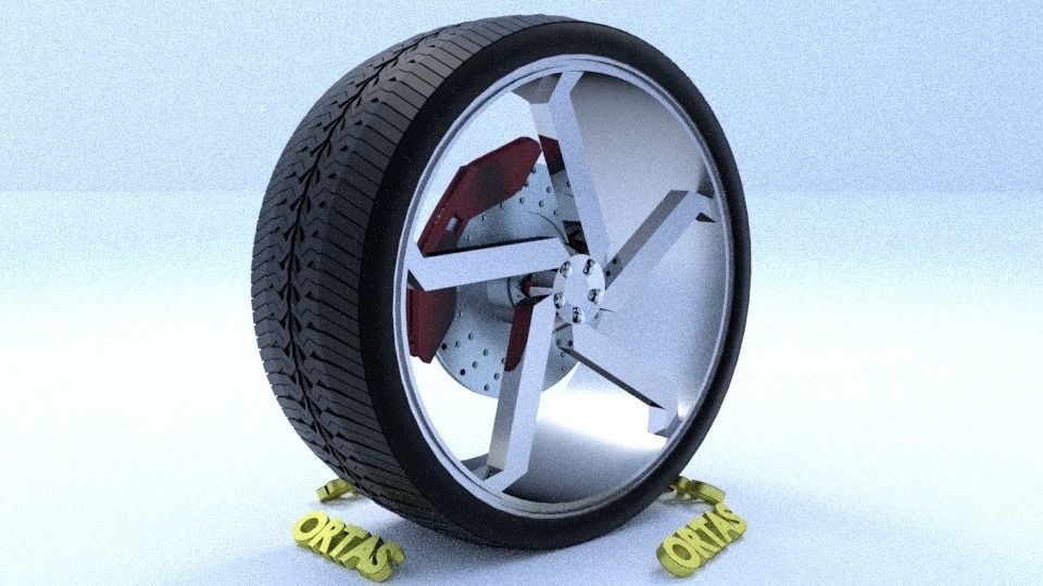 ORTAS CAR RIM 31-32-33-34-35-36-37-38-39-40 GAME READY 3D Model Collection_92