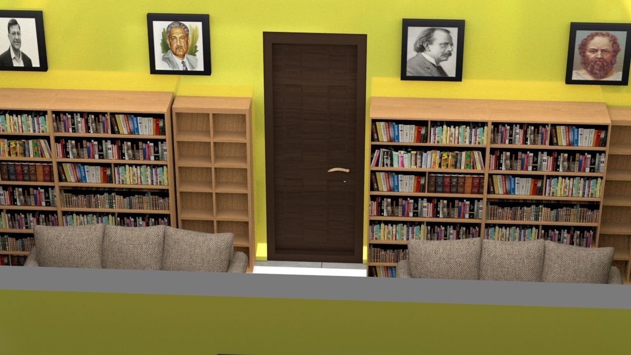  Interior scene Low-poly 3D model_7