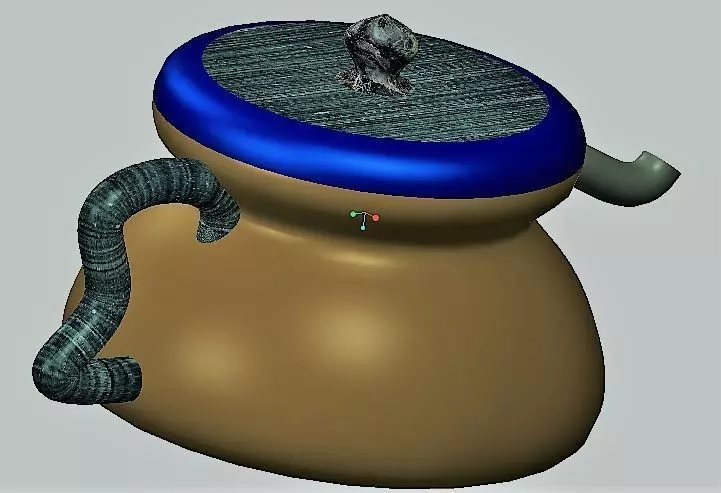 creo software design in mug saspan  3D model_0