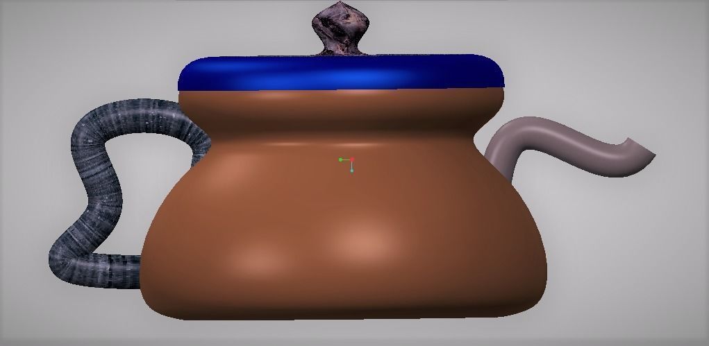 creo software design in mug saspan  3D model_6