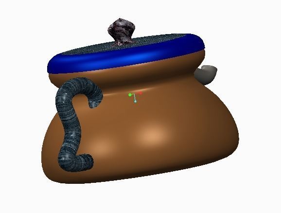 creo software design in mug saspan  3D model_2