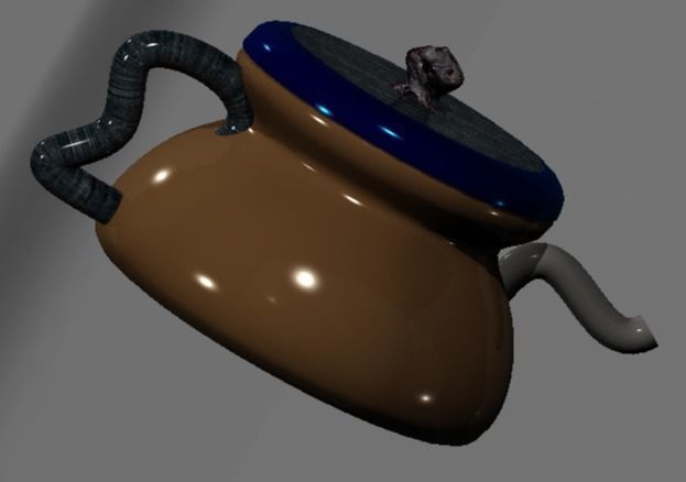 creo software design in mug saspan  3D model_4