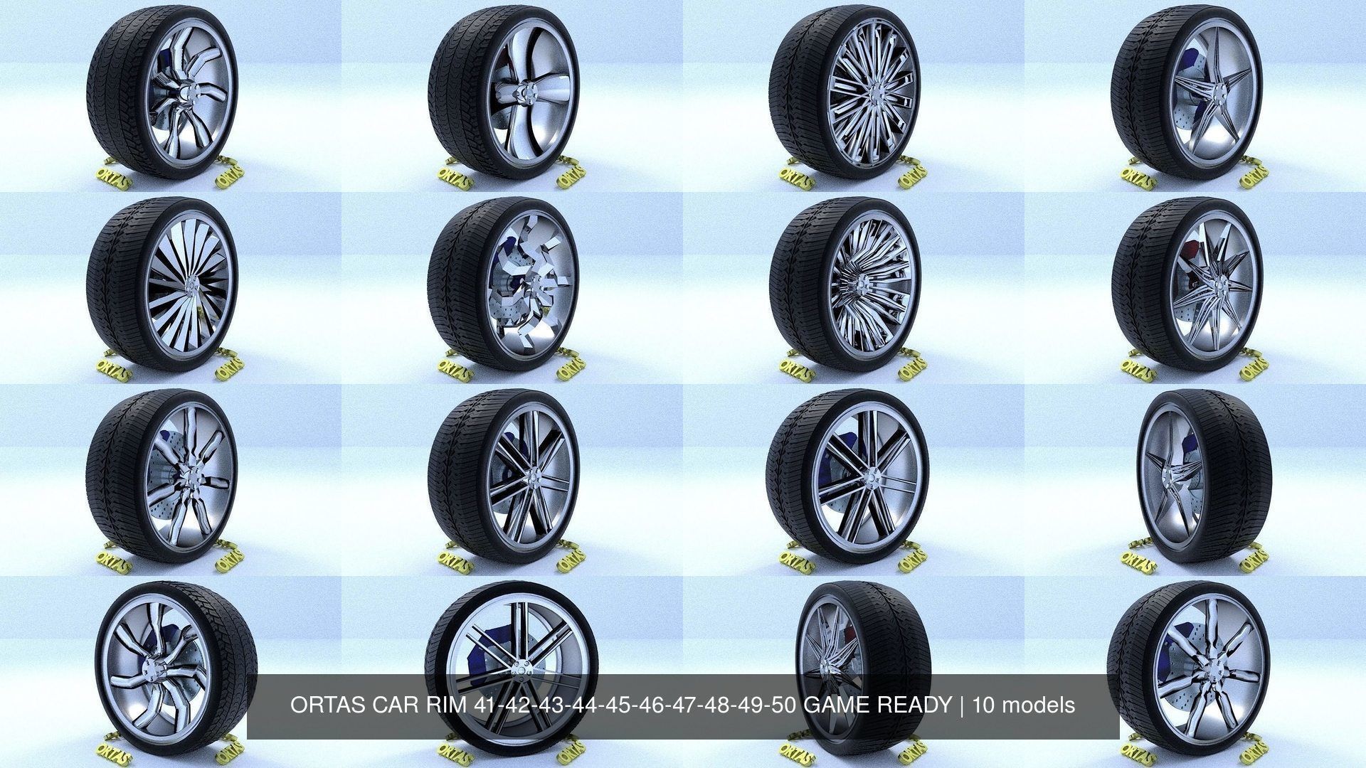 ORTAS CAR RIM 41-42-43-44-45-46-47-48-49-50 GAME READY